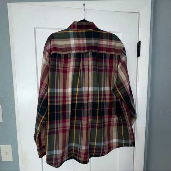 Men's Boston Traders Cotton Plaid Button Down Shirt - XL - Picture 2 of 6